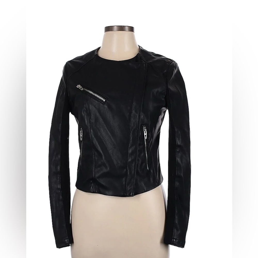 BlankNYC Faux Leather Jacket with zip